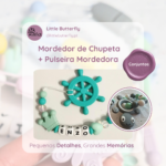 Conjunto Mordedor de Chupeta + Pulseira Mordedora